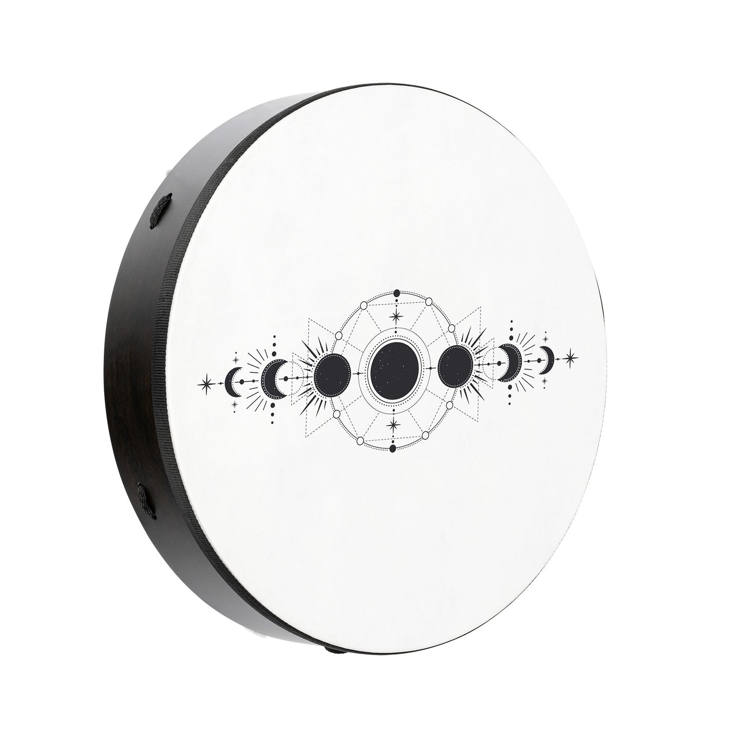 18" Ritual Drum, Moon Phases, True Feel Synthetic Head