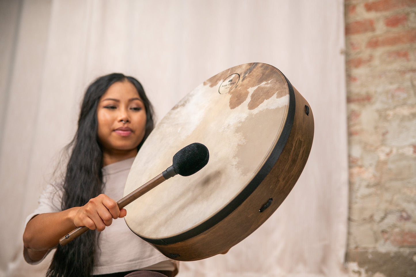 18" Ritual Drum, Goat Head