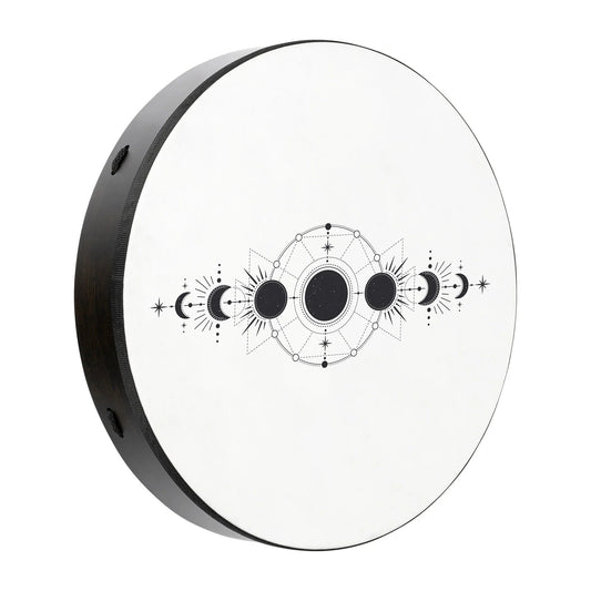20" Ritual Drum, Moon Phases, True Feel Synthetic Head