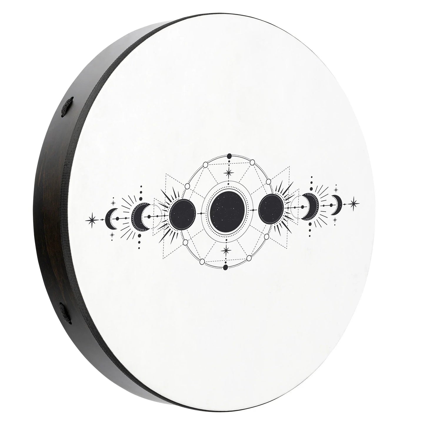 22" Ritual Drum, Moon Phases, True Feel Synthetic Head