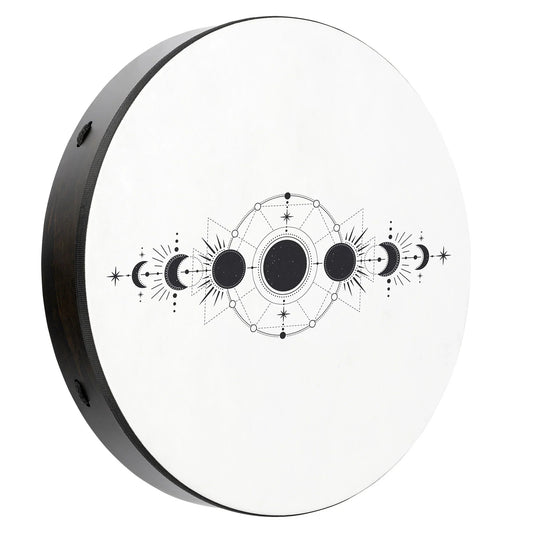 22" Ritual Drum, Moon Phases, True Feel Synthetic Head