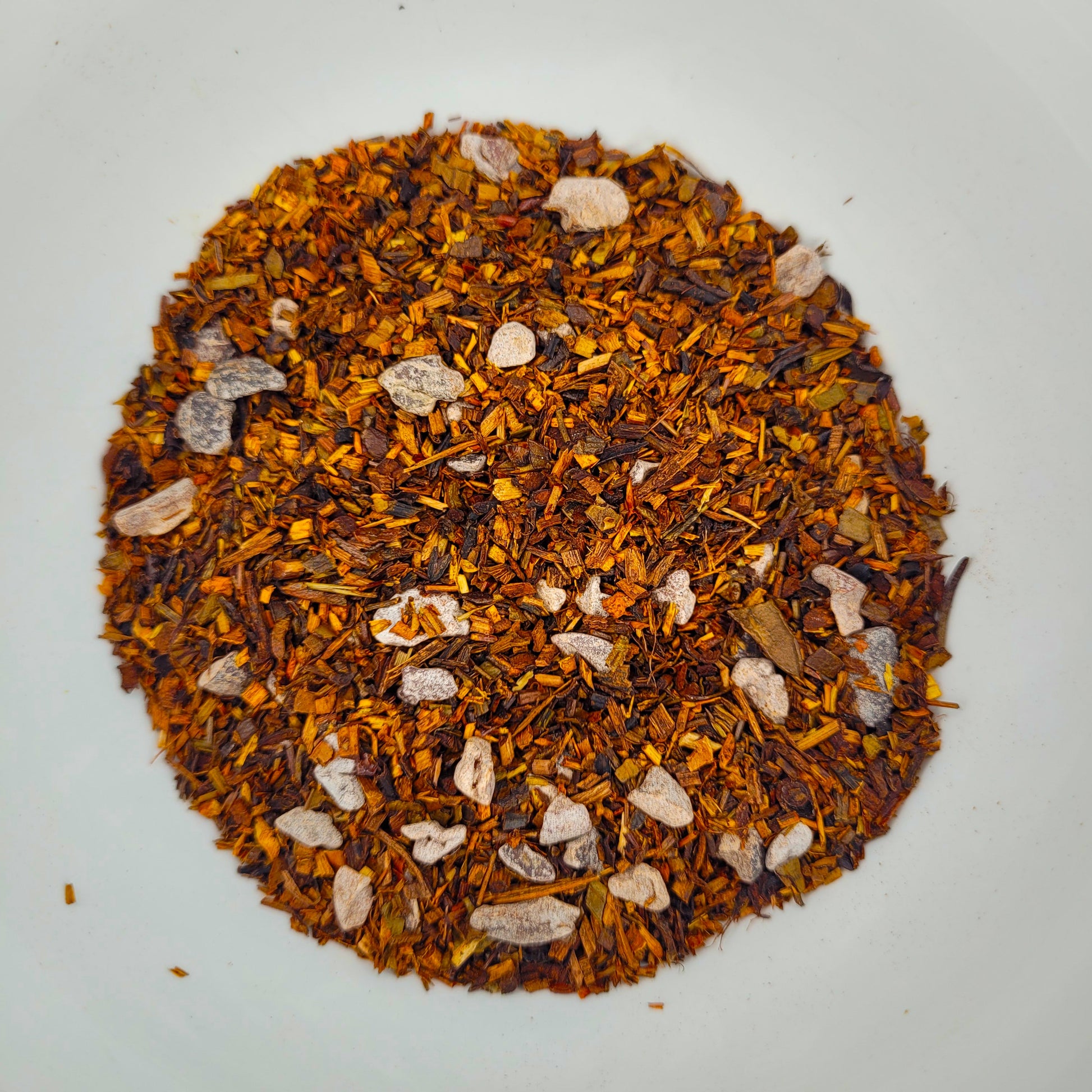 Organic Red Chocolate Cake Herbal Tea with Cocoa and Mint