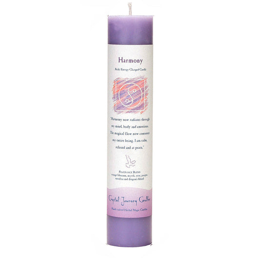 Reiki Herbal Pillar Candle Harmony