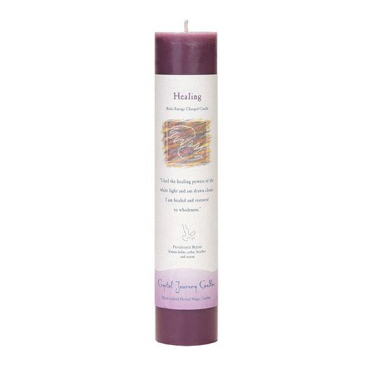 Reiki Herbal Pillar Candle Healing