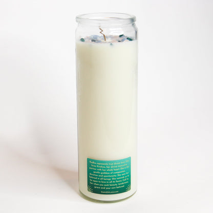Radha Crystal Altar Candle