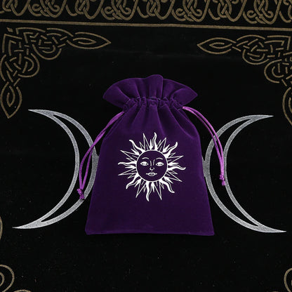 Premium Witchy Purple Velvet Tarot Card Protection Bags