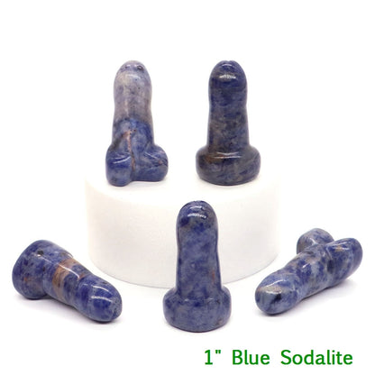 Crystal Penis with Black Obsidian Fertility Stone