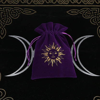 Premium Witchy Purple Velvet Tarot Card Protection Bags