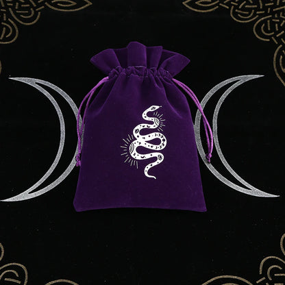 Premium Witchy Purple Velvet Tarot Card Protection Bags