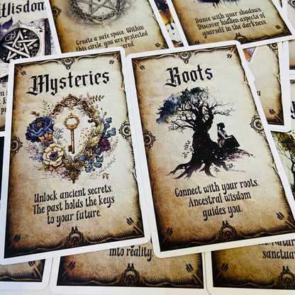 The Wise Witch Oracle Cards Deck for Mystical Guidance