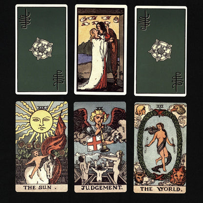 Premium Smith-Waite Borderless Tarot Deck with Guidebook
