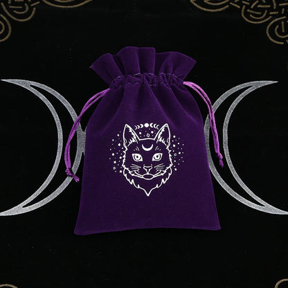 Premium Witchy Purple Velvet Tarot Card Protection Bags