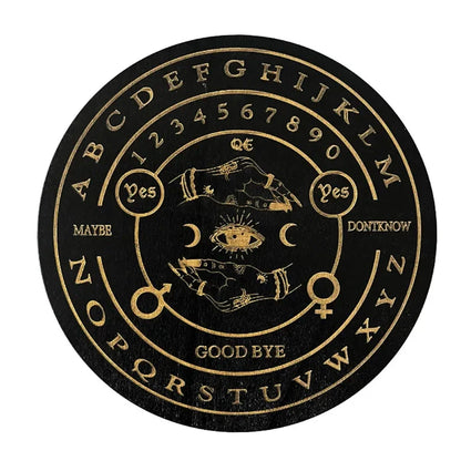 Wooden Divination Pendulum Boards With Mystical Designs