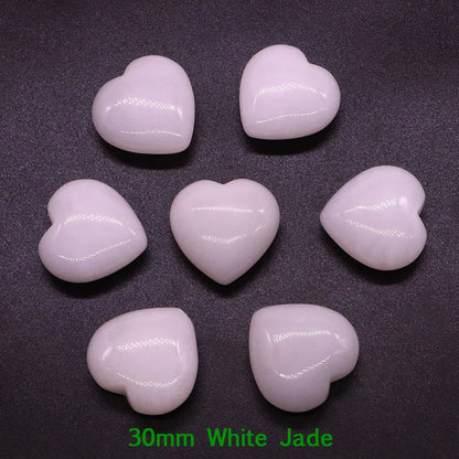 Premium Natural Crystal Hearts for Healing and Meditation