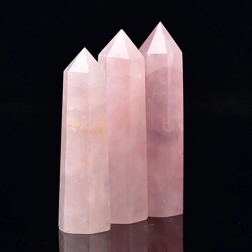 Mystical Crystal Obelisk Towers With Healing Stones