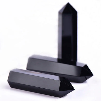 Mystical Crystal Obelisk Towers With Healing Stones