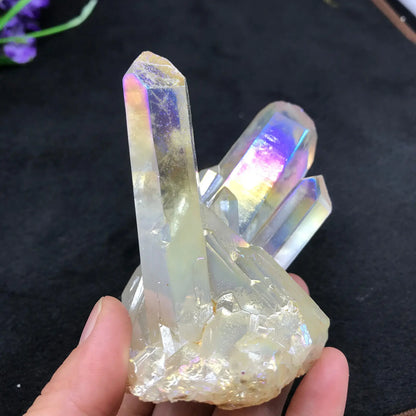 Rainbow Angel Aura Quartz Crystal For Healing And Protection