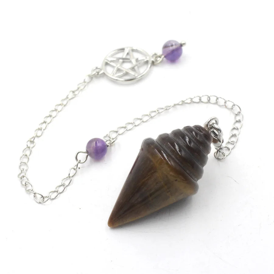 Pentacle Crystal Pendulums for Healing and Divination