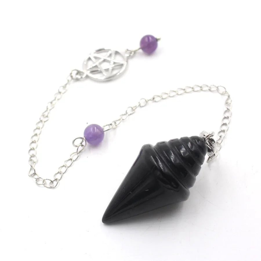 Pentacle Crystal Pendulums for Healing and Divination