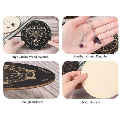 Wooden Divination Pendulum Boards For Mystic Guidance