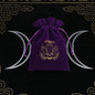 Premium Witchy Purple Velvet Tarot Card Protection Bags