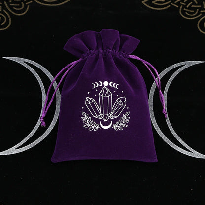 Premium Witchy Purple Velvet Tarot Card Protection Bags