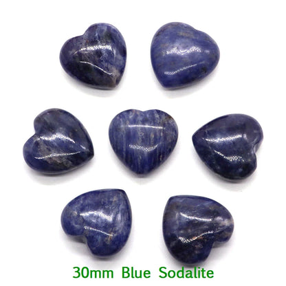 Premium Natural Crystal Hearts for Healing and Meditation