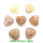 Premium Natural Crystal Hearts for Healing and Meditation