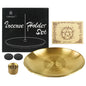 Gold Tree of Life Ritual Altar Plates for Smudging