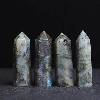 Mystical Crystal Obelisk Towers With Healing Stones