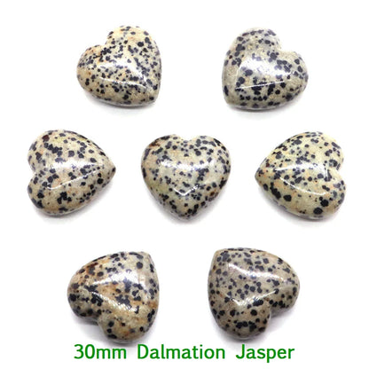Premium Natural Crystal Hearts for Healing and Meditation