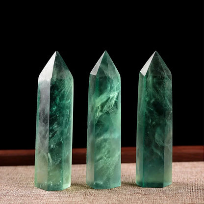 Mystical Crystal Obelisk Towers With Healing Stones