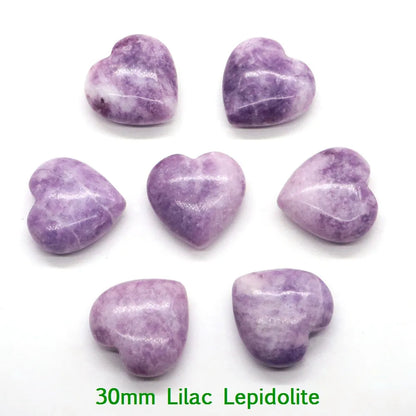 Premium Natural Crystal Hearts for Healing and Meditation