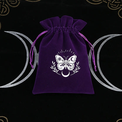Premium Witchy Purple Velvet Tarot Card Protection Bags