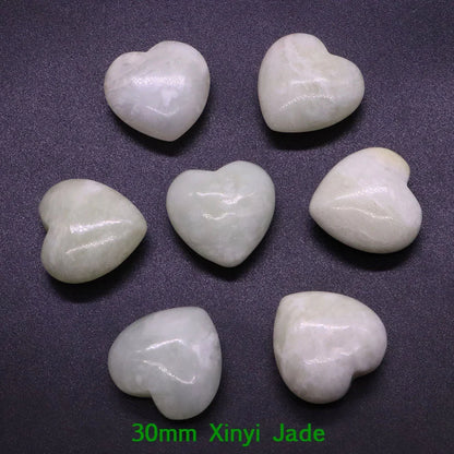 Premium Natural Crystal Hearts for Healing and Meditation