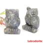 Mystical Owl Crystal Figurines for Protection and Love