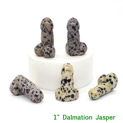 Crystal Penis with Black Obsidian Fertility Stone