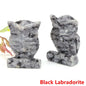 Mystical Owl Crystal Figurines for Protection and Love