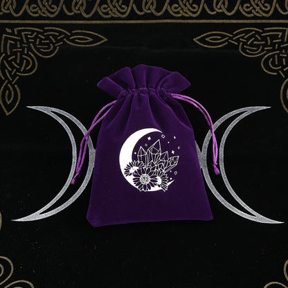 Premium Witchy Purple Velvet Tarot Card Protection Bags