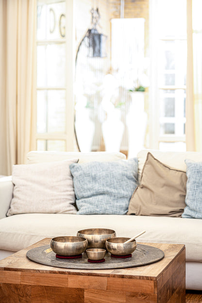 4-Piece Cosmos Therapy Series Singing Bowl Set, 250/650/800/1000g