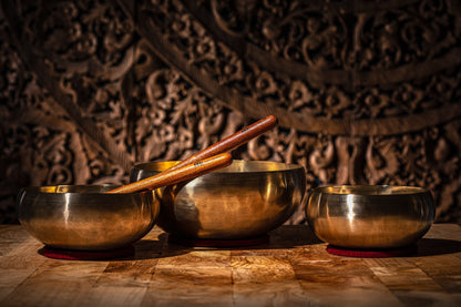 3-Piece Cosmos Therapy Series Singing Bowl Set, 800/1000/2000g