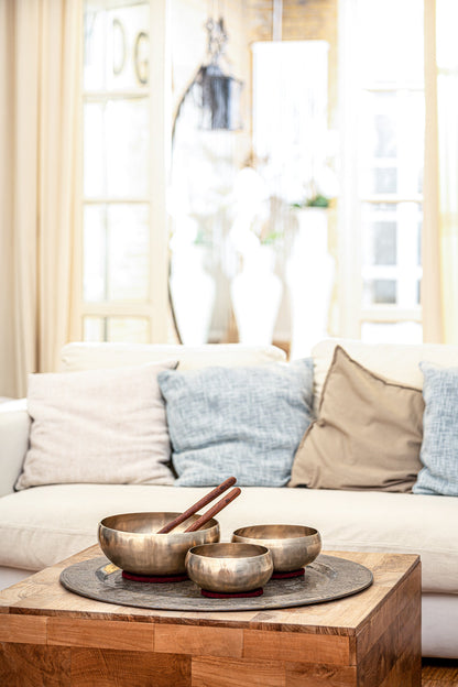 3-Piece Cosmos Therapy Series Singing Bowl Set, 800/1000/2000g