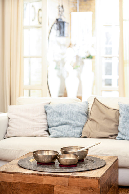 3-Piece Energy Therapy Series Singing Bowl Set, 700/1000/1400g