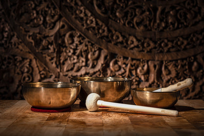 3-Piece Energy Therapy Series Singing Bowl Set, 700/1000/1400g