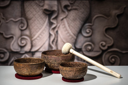 3-Piece Origin Series Singing Bowl Set, 600/700/900g