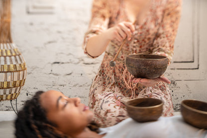 Professional Singing Bowl Double Mallet, Felt & Rubber Tip, Small