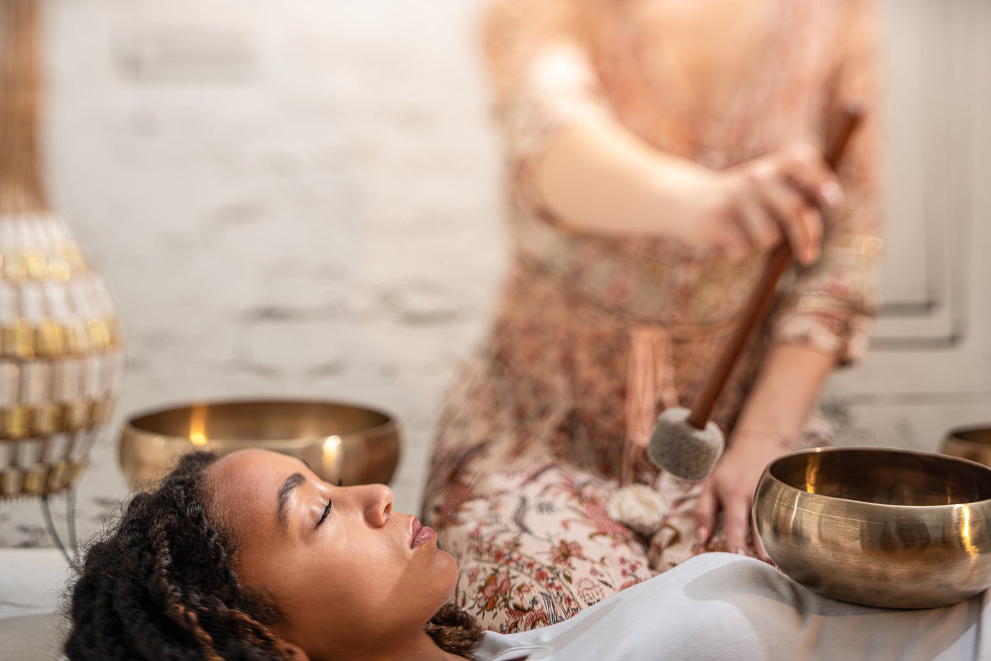 Professional Singing Bowl Mallet, Medium Felt Tip, Small