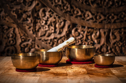 4-Piece Universal Series Singing Bowl Set, 250/400/500/600g