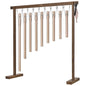 9-Piece Tube Chimes Solfeggio Set, Champagne Gold