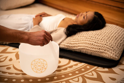 10" Solfeggio Crystal Singing Bowl, Ut 396 Hz, Note G4